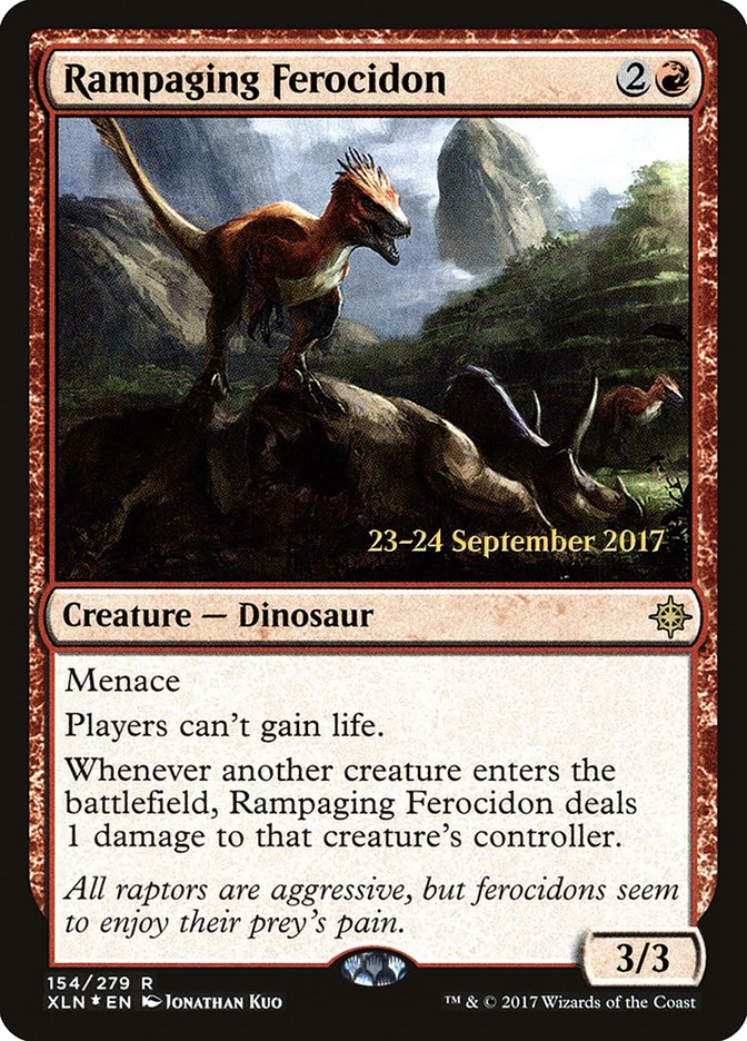 Rampaging Ferocidon [Ixalan Prerelease Promos] - Magic: The Gathering - Card Brawlers | Quebec | Canada |