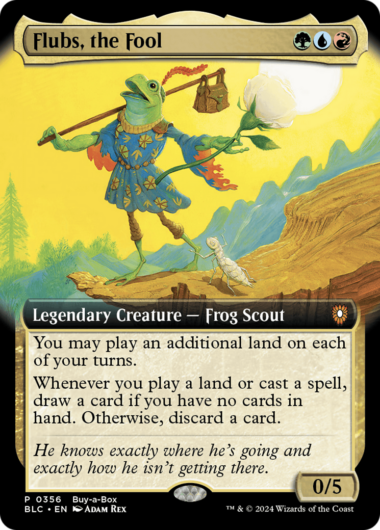 Flubs, the Fool (Buy-A-Box) (Extended Art) [Bloomburrow Promos] - Magic: The Gathering - Card Brawlers | Quebec | Canada |