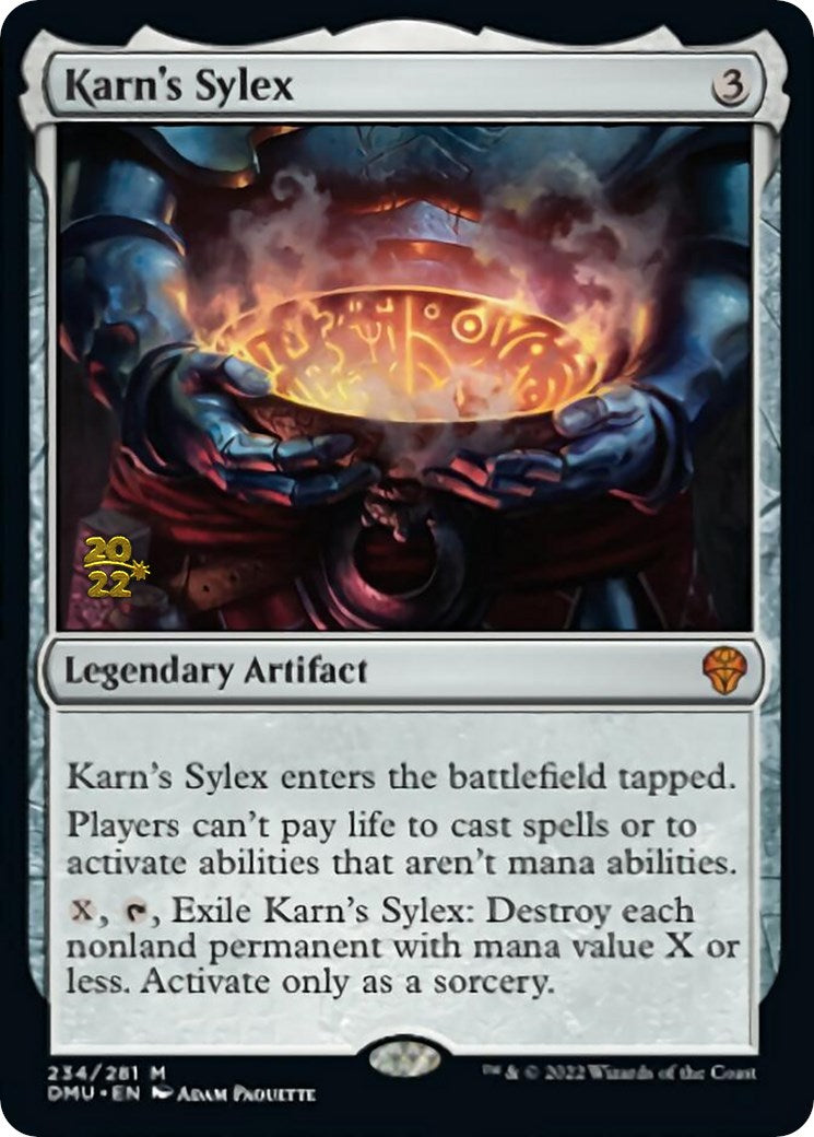 Karn's Sylex [Dominaria United Prerelease Promos] - Magic: The Gathering - Card Brawlers | Quebec | Canada |