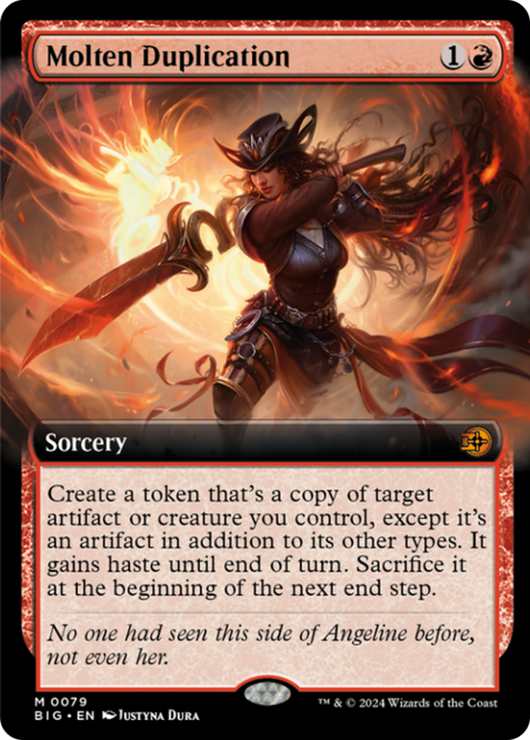 Molten Duplication (Extended Art) [Outlaws of Thunder Junction: The Big Score] - Magic: The Gathering - Card Brawlers | Quebec | Canada |