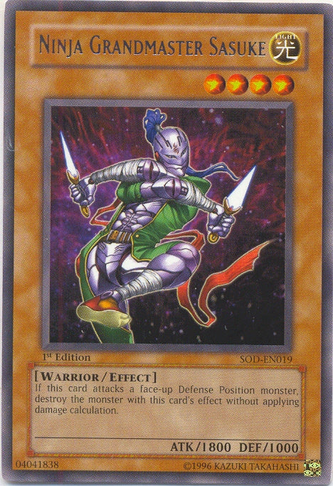 Ninja Grandmaster Sasuke [SOD-EN019] Rare - Yu-Gi-Oh! - Card Brawlers | Quebec | Canada |