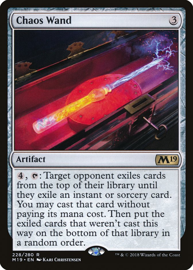Chaos Wand [Core Set 2019] - Magic: The Gathering - Card Brawlers | Quebec | Canada |