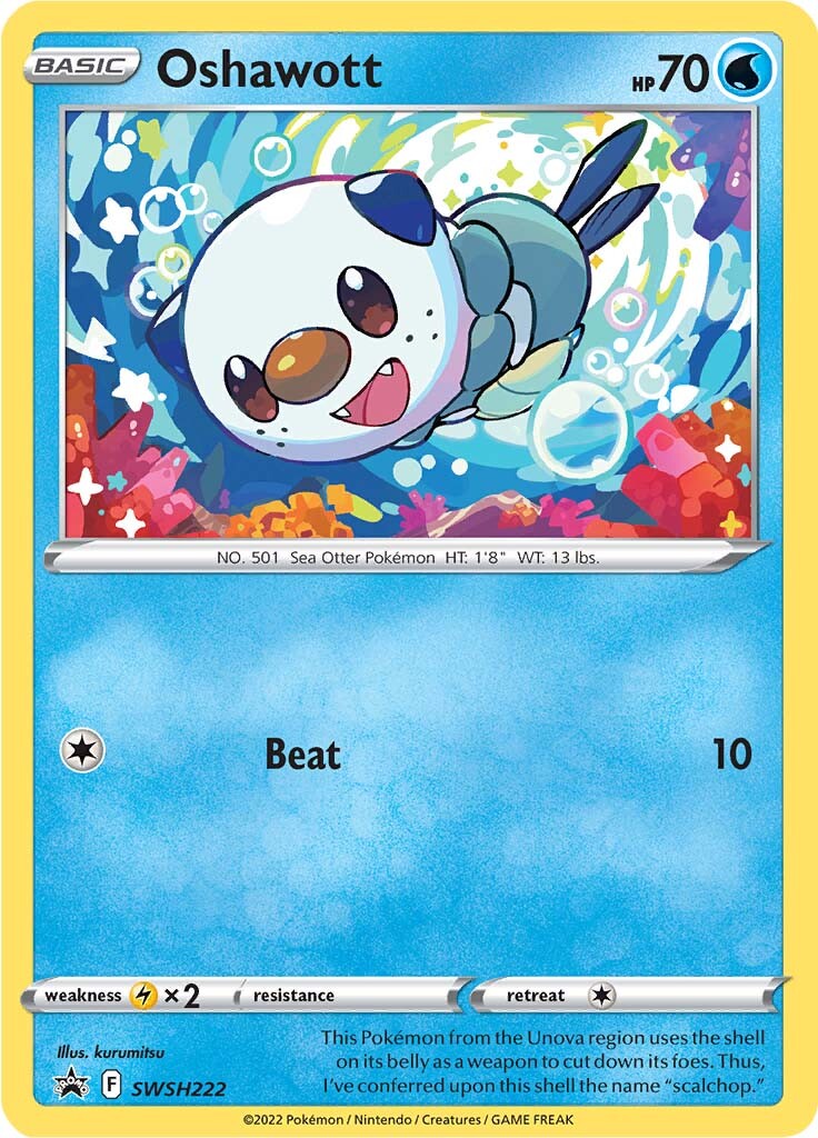Oshawott (SWSH222) [Sword & Shield: Black Star Promos] - Pokémon - Card Brawlers | Quebec | Canada |