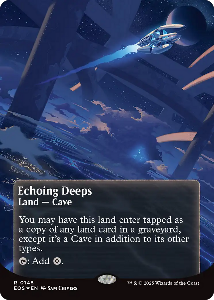 Echoing Deeps (0148) (Borderless) (Galaxy Foil) [Edge of Eternities: Stellar Sights] - Magic: The Gathering - Card Brawlers | Quebec | Canada |