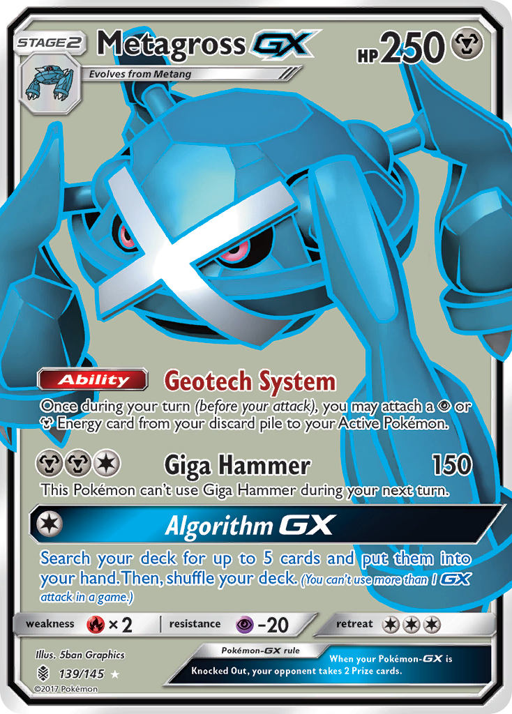 Metagross GX (139/145) [Sun & Moon: Guardians Rising] - Pokémon - Card Brawlers | Quebec | Canada |