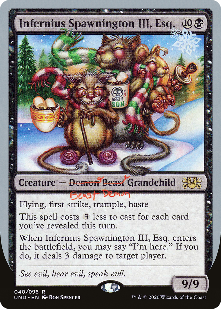 Infernius Spawnington III, Esq. [Non autorisé] 