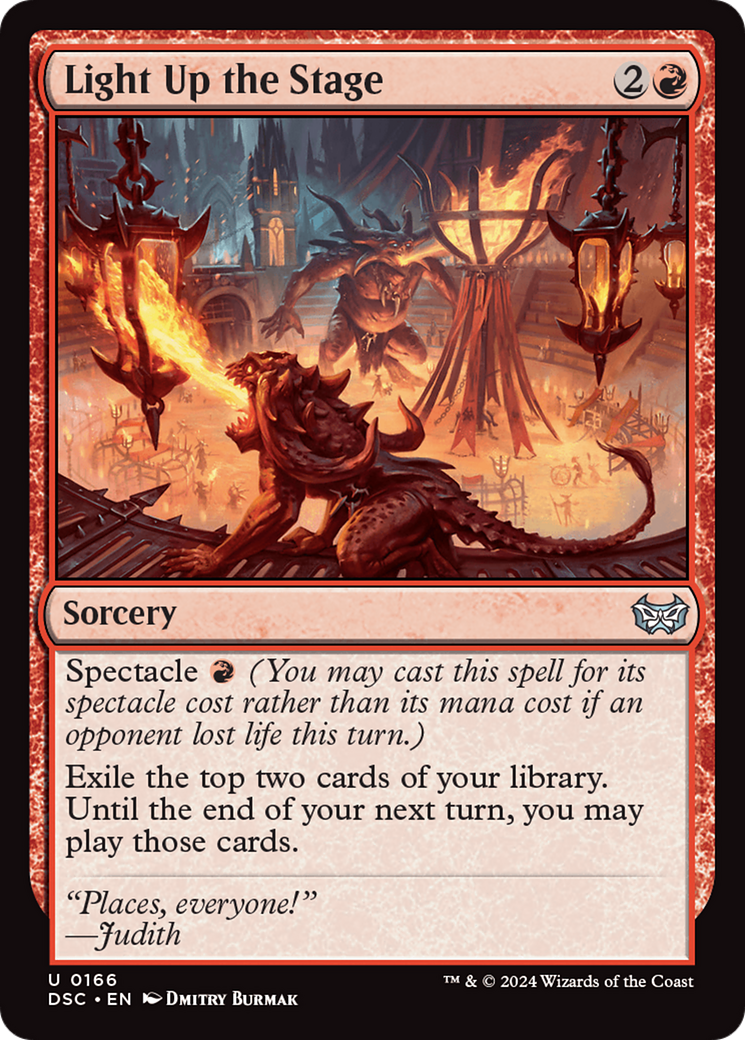 Light Up the Stage [Duskmourn: House of Horror Commander] - Magic: The Gathering - Card Brawlers | Quebec | Canada |