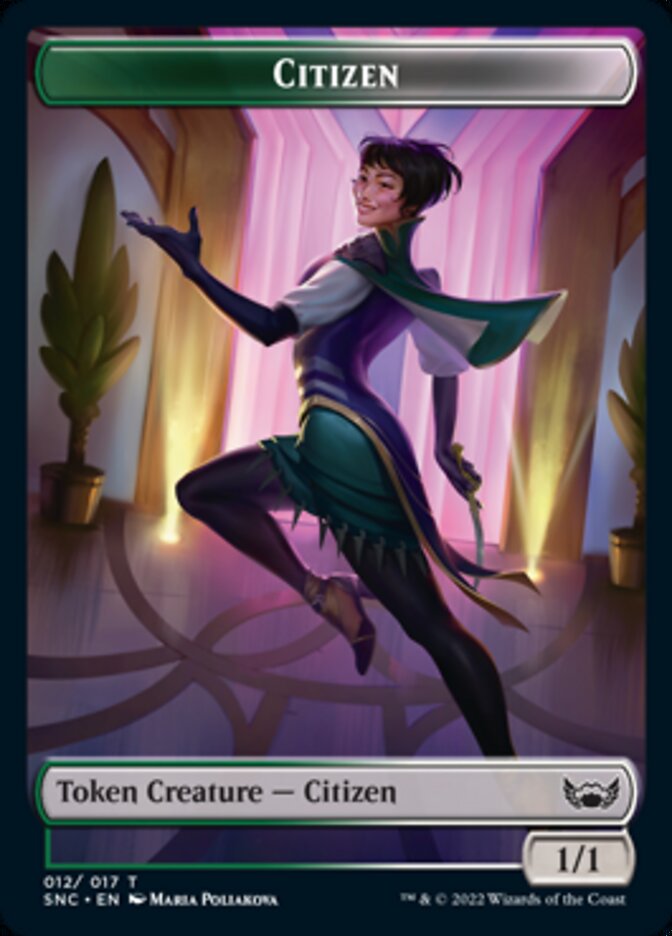 Plant // Citizen Double-Sided Token [Streets of New Capenna Commander Tokens] - Magic: The Gathering - Card Brawlers | Quebec | Canada |