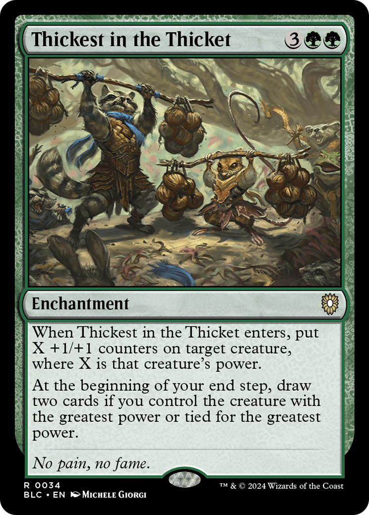 Thickest in the Thicket [Bloomburrow Commander] - Magic: The Gathering - Card Brawlers | Quebec | Canada |