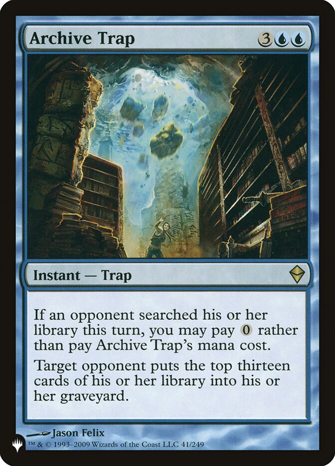 Archive Trap [The List] - Magic: The Gathering - Card Brawlers | Quebec | Canada |
