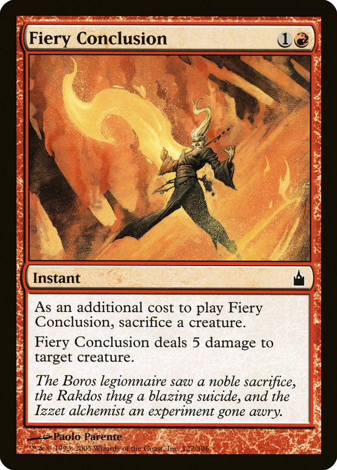 Fiery Conclusion [Ravnica: City of Guilds] - Magic: The Gathering - Card Brawlers | Quebec | Canada |