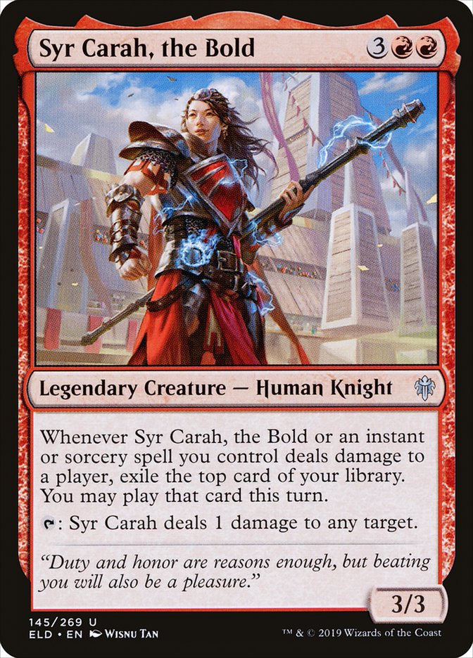 Syr Carah, the Bold [Throne of Eldraine] - Magic: The Gathering - Card Brawlers | Quebec | Canada |