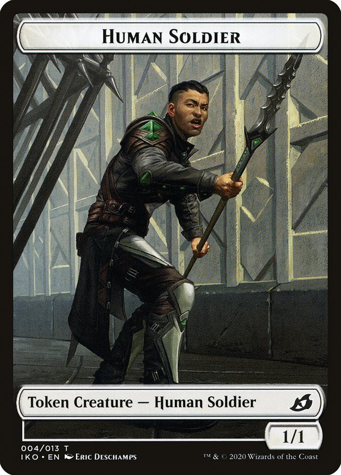 Feather // Human Soldier (004) Double-Sided Token [Ikoria: Lair of Behemoths Tokens] - Magic: The Gathering - Card Brawlers | Quebec | Canada |