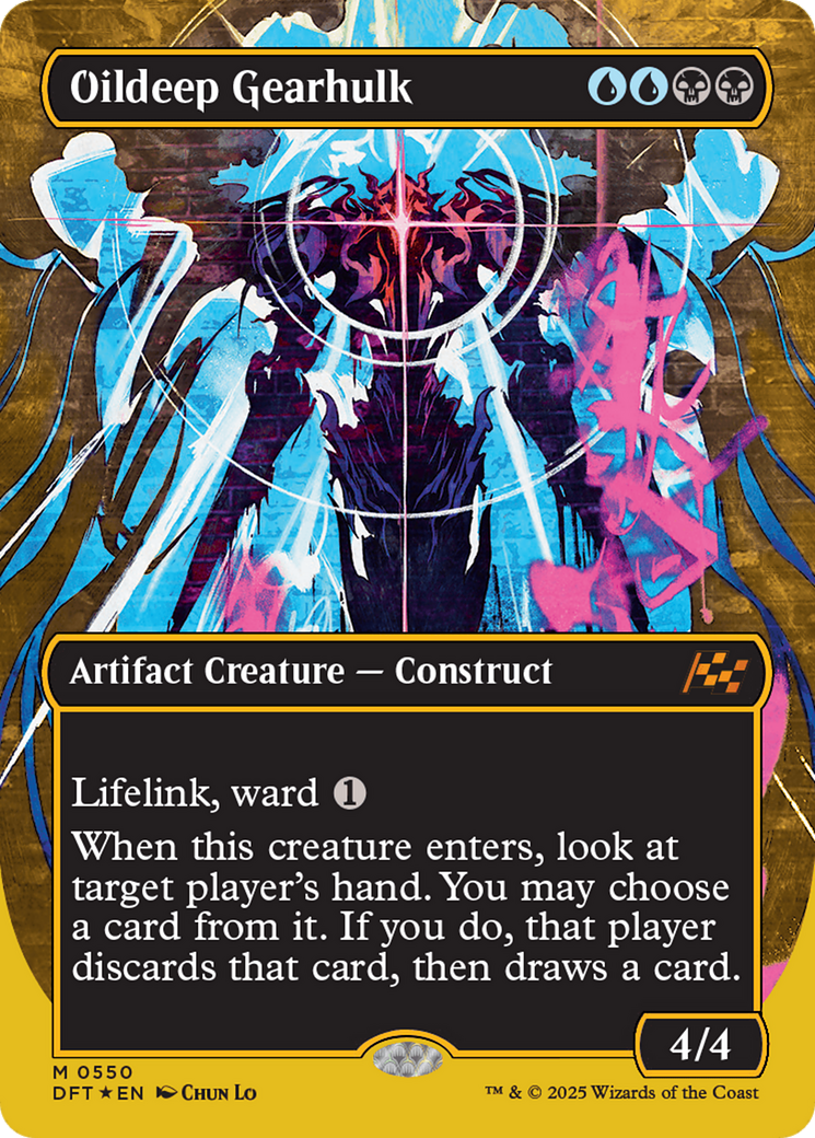Oildeep Gearhulk (Borderless) (First-Place Foil) [Aetherdrift] - Magic: The Gathering - Card Brawlers | Quebec | Canada |