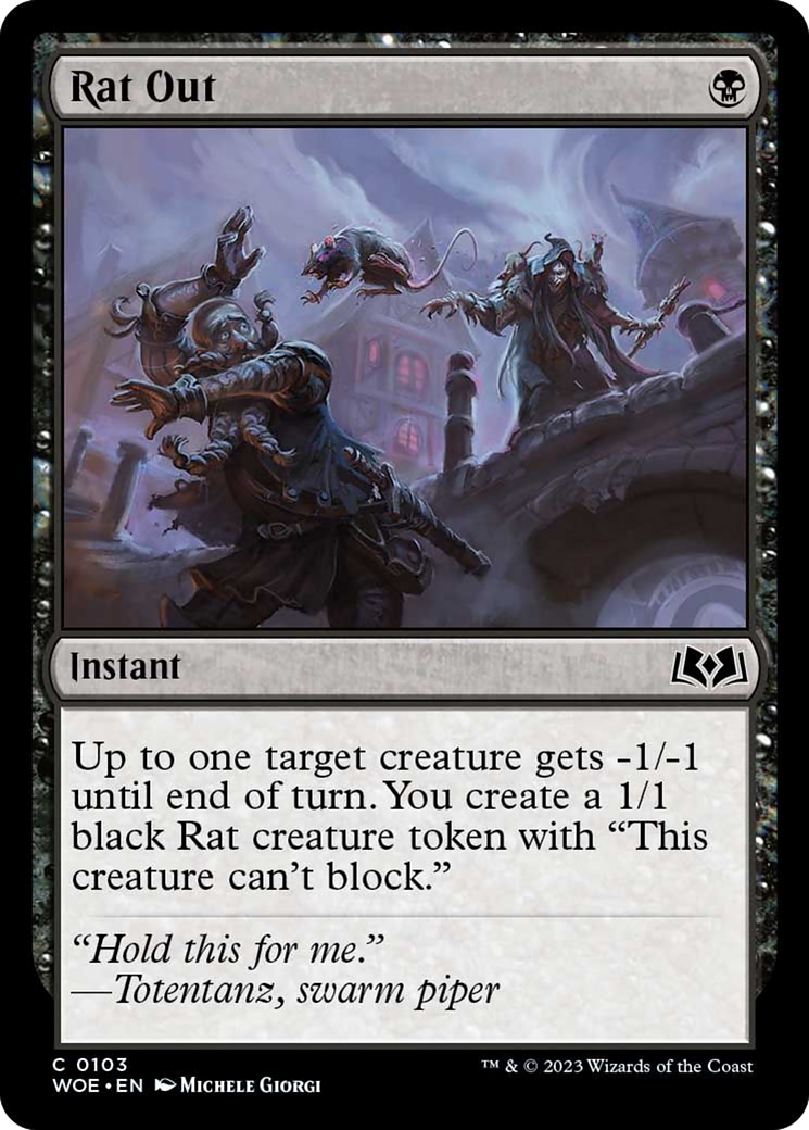 Rat Out [Wilds of Eldraine] - Magic: The Gathering - Card Brawlers | Quebec | Canada |