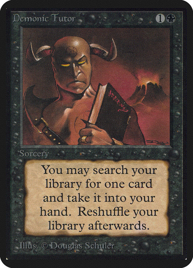 Demonic Tutor [Alpha Edition] - Magic: The Gathering - Card Brawlers | Quebec | Canada |