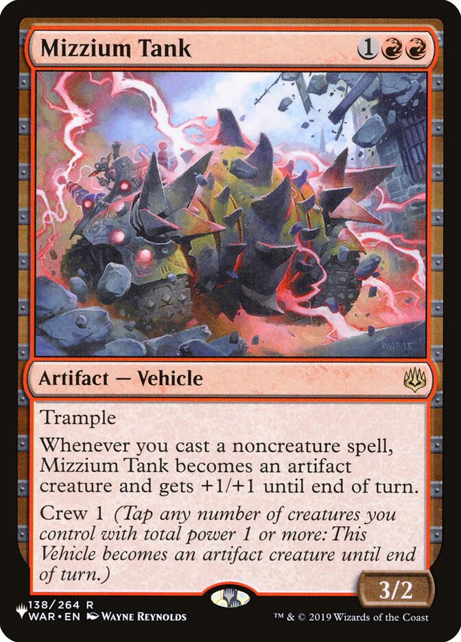 Mizzium Tank [The List] - Magic: The Gathering - Card Brawlers | Quebec | Canada |