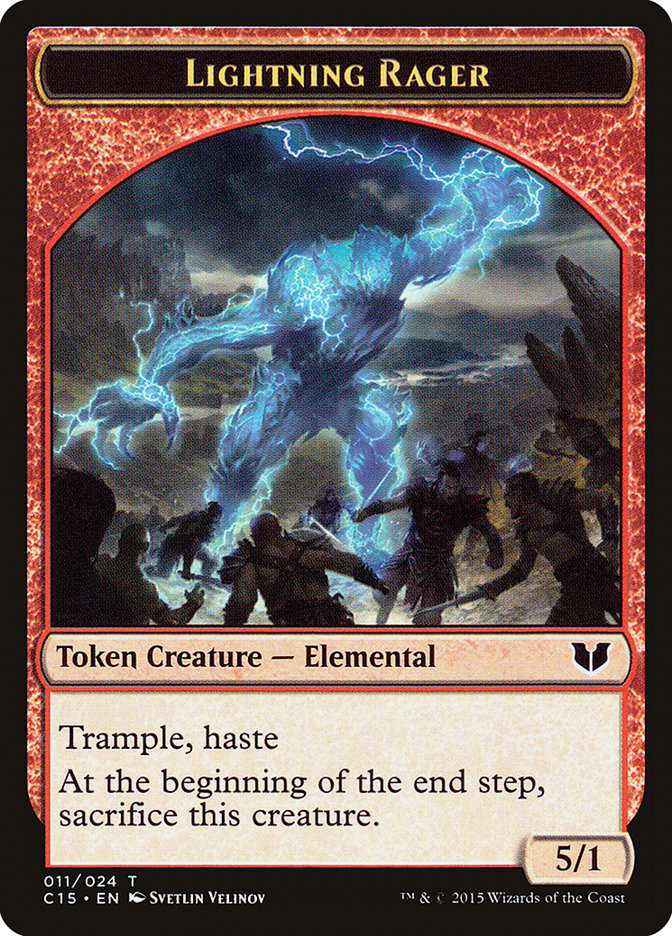 Lightning Rager // Lightning Rager Double-Sided Token [Commander 2015 Tokens] - Magic: The Gathering - Card Brawlers | Quebec | Canada |
