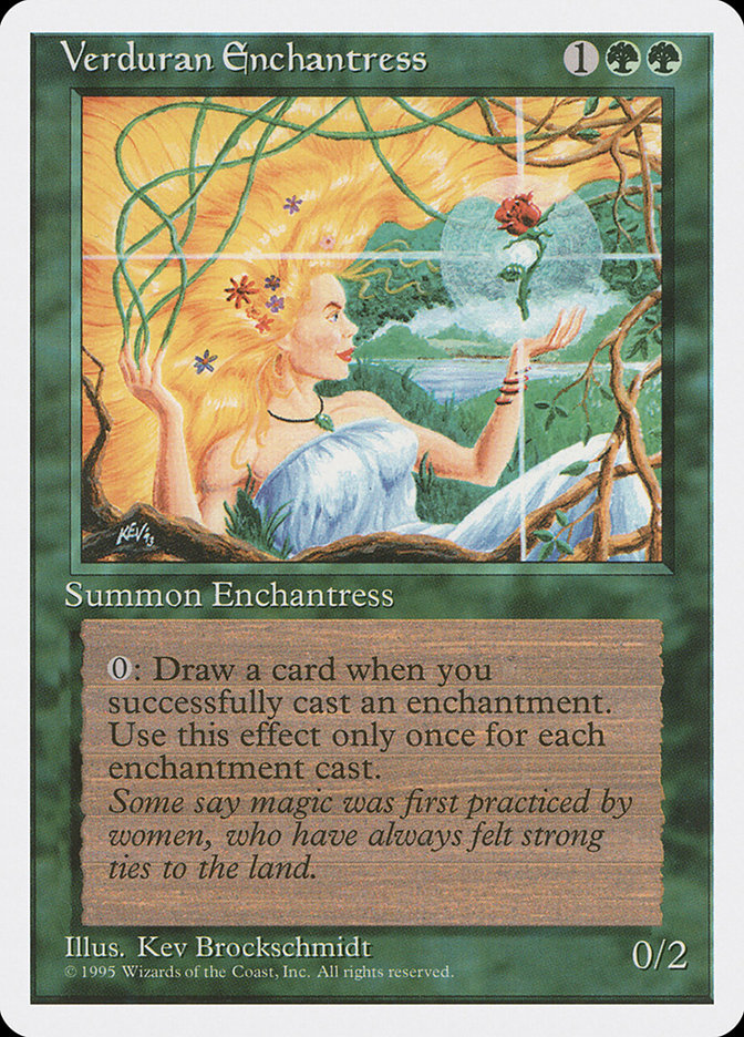 Verduran Enchantress [Fourth Edition] - Magic: The Gathering - Card Brawlers | Quebec | Canada |