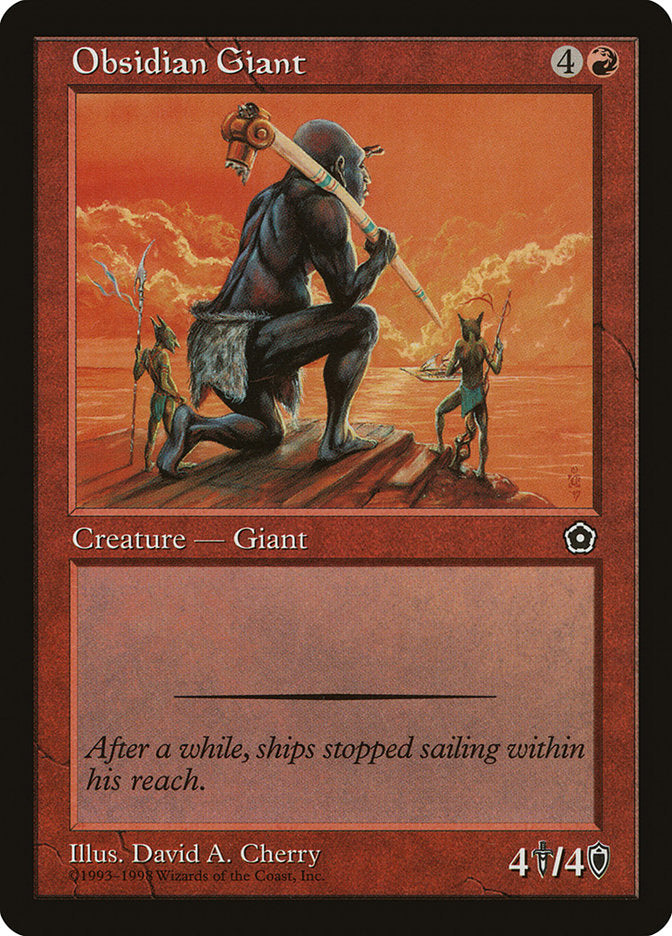 Obsidian Giant [Portal Second Age] - Magic: The Gathering - Card Brawlers | Quebec | Canada |