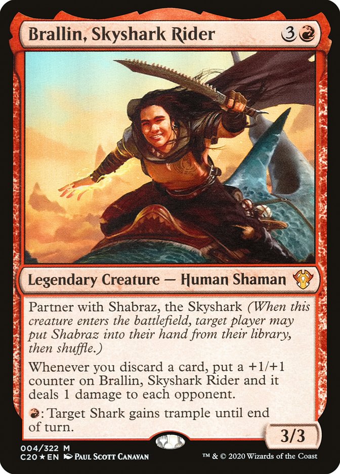 Brallin, Skyshark Rider [Commander 2020] - Magic: The Gathering - Card Brawlers | Quebec | Canada |