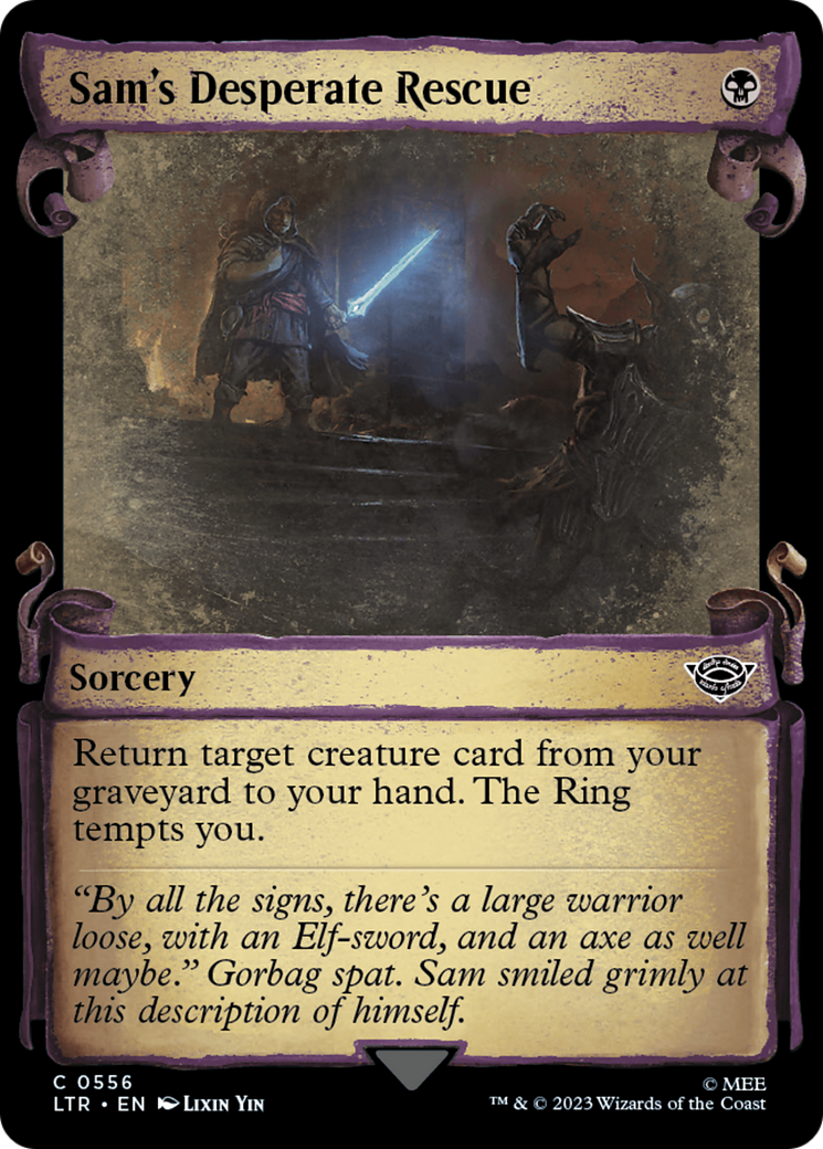 Sam's Desperate Rescue [The Lord of the Rings: Tales of Middle-Earth Showcase Scrolls] - Magic: The Gathering - Card Brawlers | Quebec | Canada |