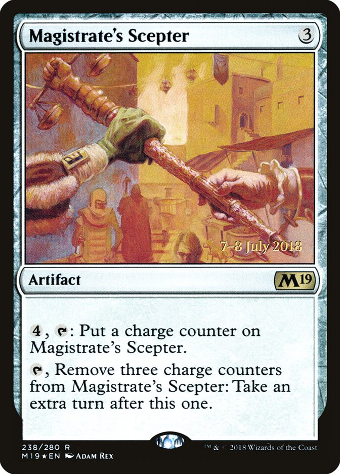 Magistrate's Scepter [Core Set 2019 Prerelease Promos] - Magic: The Gathering - Card Brawlers | Quebec | Canada |