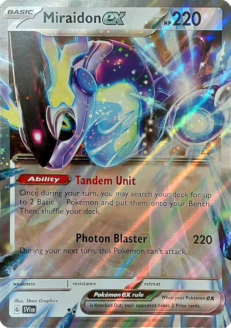 Miraidon ex (Unnumbered) (Jumbo Card) [Scarlet & Violet: Base Set] - Pokémon - Card Brawlers | Quebec | Canada |