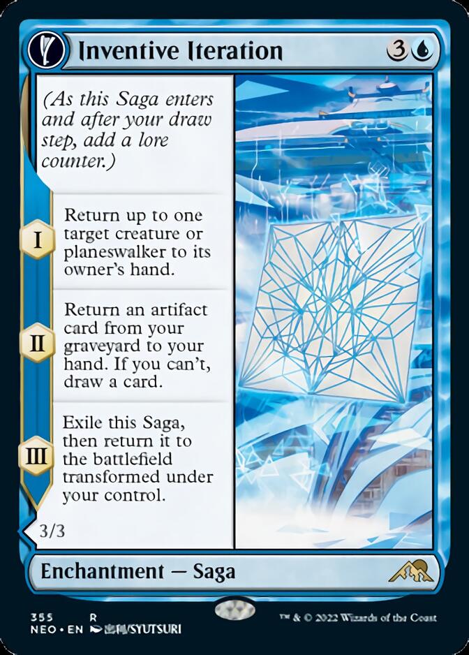 Inventive Iteration // Living Breakthrough (Showcase Soft Glow) [Kamigawa: Neon Dynasty] - Magic: The Gathering - Card Brawlers | Quebec | Canada |