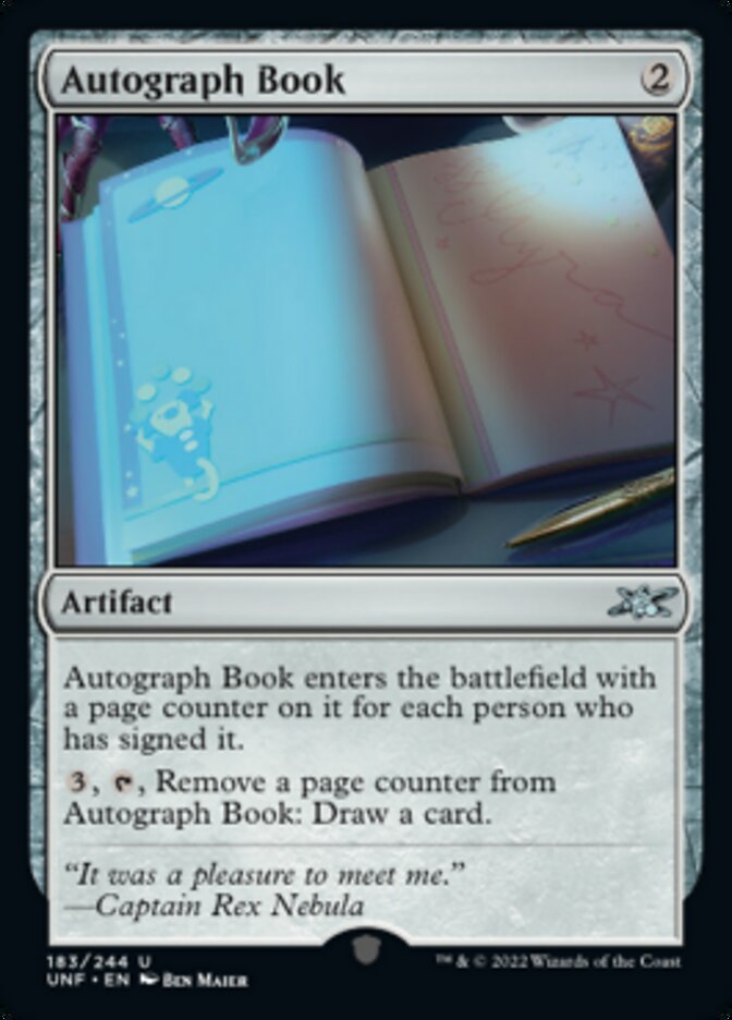 Autograph Book [Unfinity] - Magic: The Gathering - Card Brawlers | Quebec | Canada |