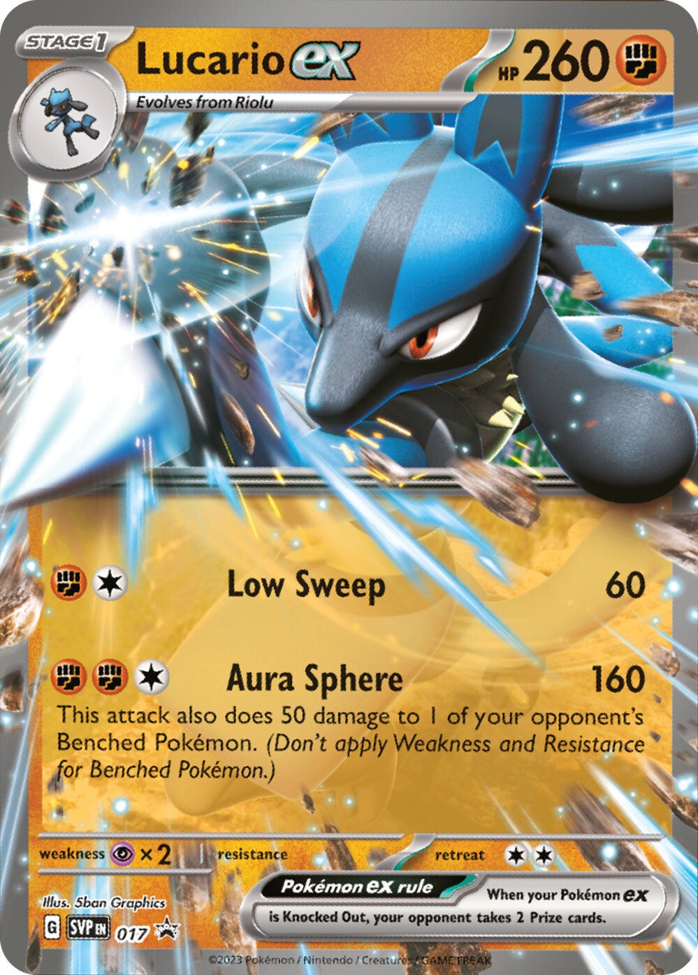 Lucario ex (017) [Scarlet & Violet: Black Star Promos] - Pokémon - Card Brawlers | Quebec | Canada |