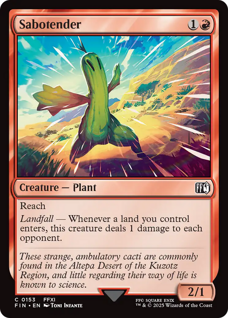 Sabotender [FINAL FANTASY] - Magic: The Gathering - Card Brawlers | Quebec | Canada |