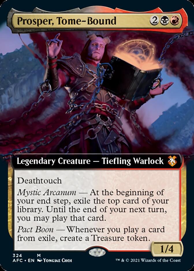 Prosper, Tome-Bound (Extended Art) [Dungeons & Dragons: Adventures in the Forgotten Realms Commander] - Magic: The Gathering - Card Brawlers | Quebec | Canada |