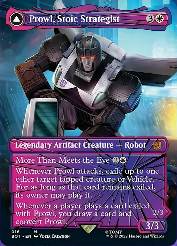 Prowl, Stoic Strategist // Prowl, Pursuit Vehicle (Shattered Glass) [Transformers] - Magic: The Gathering - Card Brawlers | Quebec | Canada |