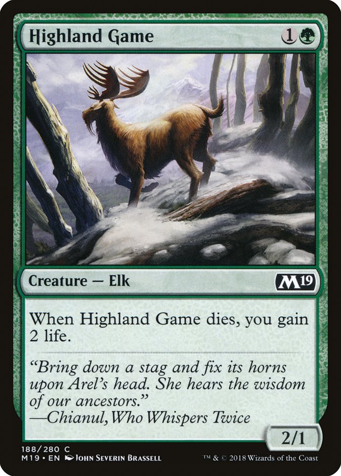 Highland Game [Core Set 2019] - Magic: The Gathering - Card Brawlers | Quebec | Canada |