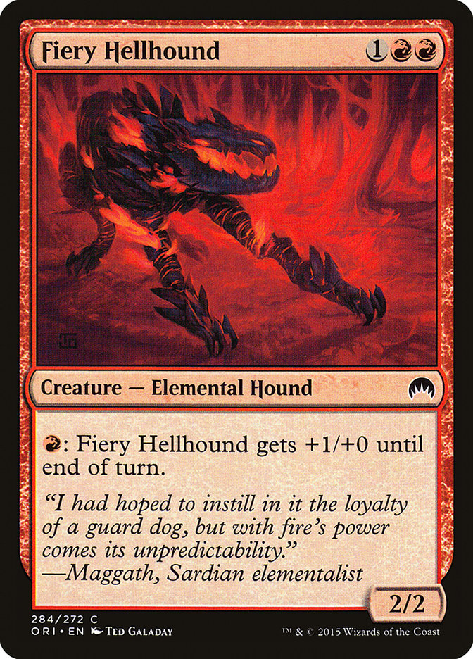 Fiery Hellhound [Magic Origins] - Magic: The Gathering - Card Brawlers | Quebec | Canada |