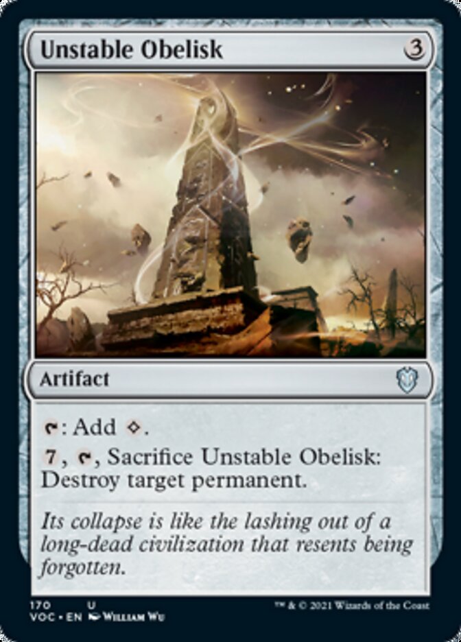 Unstable Obelisk [Innistrad: Crimson Vow Commander] - Magic: The Gathering - Card Brawlers | Quebec | Canada |