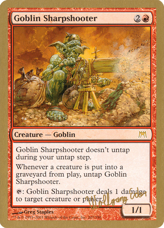 Goblin Sharpshooter (Wolfgang Eder) [World Championship Decks 2003] - Magic: The Gathering - Card Brawlers | Quebec | Canada |