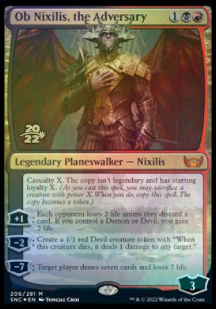 Ob Nixilis, the Adversary [Streets of New Capenna Prerelease Promos] - Magic: The Gathering - Card Brawlers | Quebec | Canada |