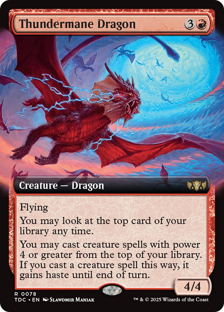 Thundermane Dragon (Extended Art) [Tarkir: Dragonstorm Commander] - Magic: The Gathering - Card Brawlers | Quebec | Canada |