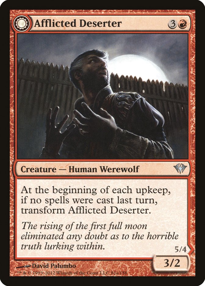 Afflicted Deserter // Werewolf Ransacker [Dark Ascension] - Magic: The Gathering - Card Brawlers | Quebec | Canada |