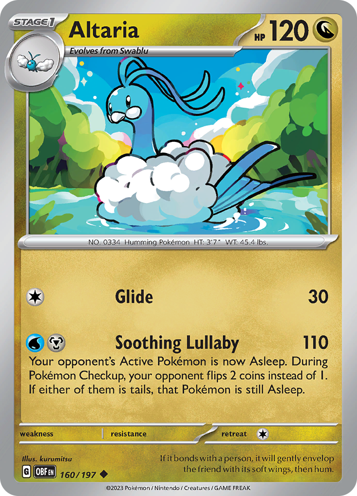 Altaria (160/197) [Scarlet & Violet: Obsidian Flames] - Pokémon - Card Brawlers | Quebec | Canada |