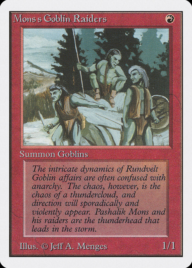 Mons's Goblin Raiders [Unlimited Edition] - Magic: The Gathering - Card Brawlers | Quebec | Canada |
