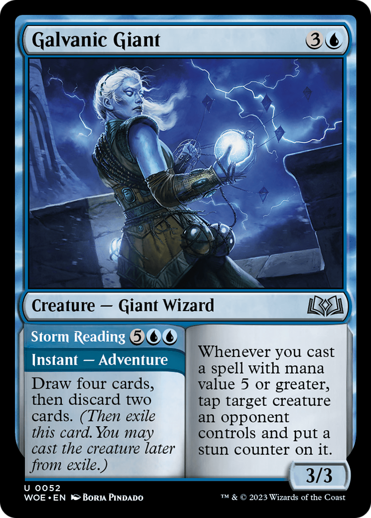 Galvanic Giant // Storm Reading [Wilds of Eldraine] - Magic: The Gathering - Card Brawlers | Quebec | Canada |