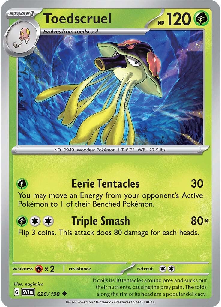 Toedscruel (026/198) [Scarlet & Violet: Base Set] - Pokémon - Card Brawlers | Quebec | Canada |