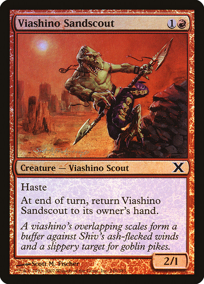 Viashino Sandscout (Premium Foil) [Tenth Edition] - Magic: The Gathering - Card Brawlers | Quebec | Canada |