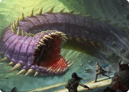 Purple Worm Art Card [Dungeons & Dragons: Adventures in the Forgotten Realms Art Series] - Magic: The Gathering - Card Brawlers | Quebec | Canada |