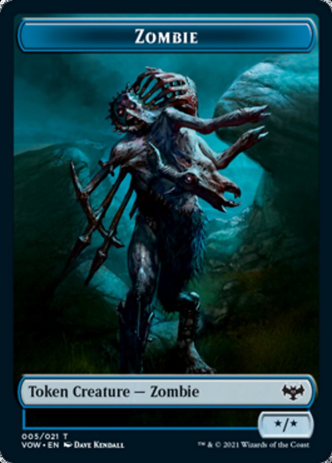 Zombie Token (005) [Innistrad: Crimson Vow Tokens] - Magic: The Gathering - Card Brawlers | Quebec | Canada |