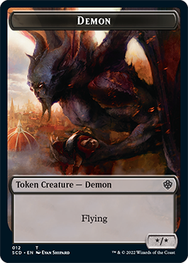 Demon // Demon Double-Sided Token [Starter Commander Decks] - Magic: The Gathering - Card Brawlers | Quebec | Canada |