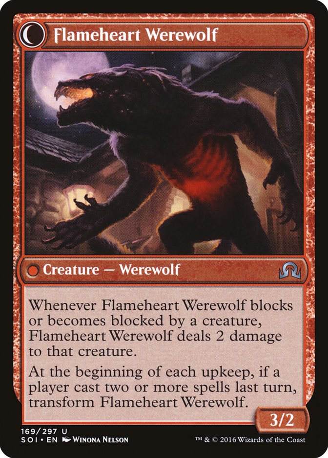 Kessig Forgemaster // Flameheart Werewolf [Shadows over Innistrad] - Magic: The Gathering - Card Brawlers | Quebec | Canada |
